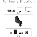Miniatyrbild 4 av 5: HDMI till RCA-adapter, HDMI-hane till 3 RCA-hona-omvandlare, HDMI till AV-adapter, ljud- och videoadapteromvandlare för TV, HDTV, DVD