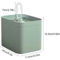 Miniatyrbild 2 av 5: Kattvattenfontän, 1,5 L husdjursvattenfontän USB-driven, automatisk cirkulerande husdjursdrickfontän, grön