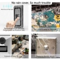 Miniatyrbild 4 av 5: Dörrklocksskydd, åtkomstkontrollknappsatskydd, trådlös videodörrklocka vattentät metallskyddskåpa, klocka, passersystem, RFID-knappsats