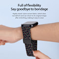 Pikkukuva 6 / 9: Dux Ducis elastisk nylonvävd rem Apple Watch 41mm Series 9 Svart