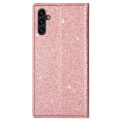 Miniatyrbild 8 av 8: Glitter Plånboksfodral Samsung Galaxy A14 Roséguld