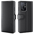 Miniatyrbillede 1 af 7: Ægte læderetui Xiaomi 11T/11T Pro Sort