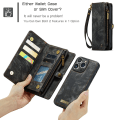 Pikkukuva 9 / 10: CaseMe Multi-Slot 2 i 1 Plånboksfodral iPhone 15 Pro Musta