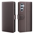 Miniatyrbillede 1 af 8: Ægte læder etui Samsung Galaxy A54 Brun