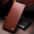 Miniatyrbild 7 av 7: Qialino Leather Wallet Case Samsung Galaxy S25 Ultra Brown