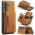 Miniatyrbillede 1 af 10: DG.MING 2 i 1 Magnetisk Kortlomme Etui Samsung Galaxy S25 Cognac