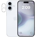 Miniatyrbillede 1 af 3: Linsebeskyttelse iPhone 16 Hærdet Glas