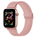 Pikkukuva 1 / 5: Elastinen Nylon-ranneke Apple Watch Series 10 42mm Vaaleanpunainen