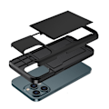 Miniatyrbillede 2 af 6: Skal med kortholder iPhone 14 Pro Max Sort