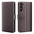 Pikkukuva 1 / 7: Aito nahkakotelo Samsung Galaxy S23 FE Ruskea