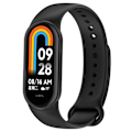 Miniatyrbillede 1 af 6: Silikonarmbånd Xiaomi Mi Band 9 Sort