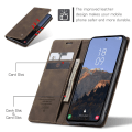 Pikkukuva 6 / 9: CaseMe Slim Lompakkokotelo Samsung Galaxy A54 Ruskea