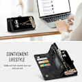 Miniatyrbild 6 av 9: CaseMe Multi-Slot 2 i 1 Plånboksfodral iPhone 16 Plus Svart