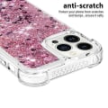 Miniatyrbild 4 av 5: Glitter Bling TPU Case iPhone 14 Pro Max Roséguld