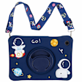 Pikkukuva 2 / 9: Samsung Galaxy Tab A8 -kotelo, astronautti, sininen, jalustalla