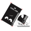 Miniatyrbild 7 av 10: Samsung Galaxy Tab S7/S8 Fodral Tri-fold Don't Touch Me