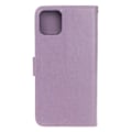 Pikkukuva 5 / 5: Perhoskuvioitu nahkakotelo iPhone 11 - Lila