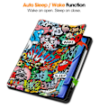 Miniatyrbillede 3 af 9: iPad Air 13 1. generation (2024) Etui Tri-fold Graffiti