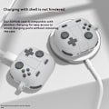 Miniatyrbillede 3 af 8: Silikoneskall Med Karabinhage Apple AirPods 4 Gamepad Grå