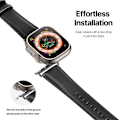 Miniatyrbillede 8 af 9: Dux Ducis Læderarmbånd Apple Watch Series 10 42mm Sort