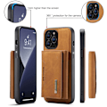 Miniatyrbillede 6 af 9: DG.MING 2 i 1 Magnetisk Kortlomme Etui iPhone 16 Pro Cognac