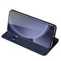 Miniatyrbild 3 av 8: Dux Ducis Skin Pro Läderfodral Samsung Galaxy S25 Plus Blå
