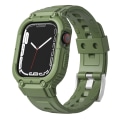 Miniatyrbild 1 av 3: Apple Watch 42/44/45 mm Stöttåligt Skal + Armband Grön
