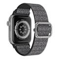 Miniatyrbillede 2 af 3: Elastisk Nylonrem Apple Watch Series 10 42mm Glitter Sort
