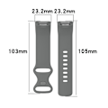 Miniatyrbillede 8 af 8: Fitbit Charge 5 silikonearmbånd sort (L)
