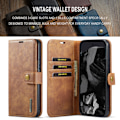 Miniatyrbild 10 av 10: DG.MING 2-in-1 Magnet Wallet Google Pixel 9 Pro XL Cognac