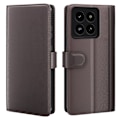Pikkukuva 1 / 5: Aito nahkakotelo Xiaomi 14 Prolle, ruskea