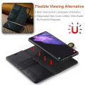 Miniatyrbillede 3 af 9: DG.MING 2-i-1 Magnet Pung Samsung Galaxy S22 Ultra Sort