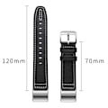 Miniatyrbillede 6 af 6: Ægte læderrem til Fitbit Charge 2 - Sort