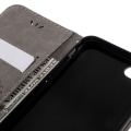 Miniatyrbillede 4 af 7: Læderetui Sommerfugle iPhone 7/8/SE Grå