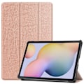 Pikkukuva 1 / 9: Samsung Galaxy Tab S7/S8 Kotelo Tri-fold Ruusukulta