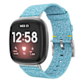 Miniatyrbillede 1 af 4: Canvasrem til Fitbit Versa 3/Sense - Himmelblå
