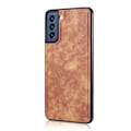 Pikkukuva 3 / 8: DG.MING 2-in-1 Magnet Plånbok Samsung Galaxy S21 FE Cognac