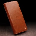 Miniatyrbild 4 av 4: Qialino Leather Wallet Case iPhone 15 Pro Max Cognac