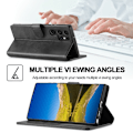 Miniatyrbillede 3 af 7: LC.IMEEKE Pungetui Samsung Galaxy S22 Ultra Sort