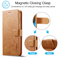 Miniatyrbillede 7 af 10: LC.IMEEKE Pungetui Samsung Galaxy S24 Cognac