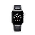 Miniatyrbillede 4 af 5: Premium Læderrem Apple Watch Series 10 46mm Sort