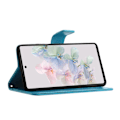 Miniatyrbillede 3 af 3: Læderetui Sommerfugle Google Pixel 7a Blå