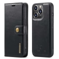 Miniatyrbillede 1 af 10: DG.MING 2-i-1 Magnet Pung iPhone 14 Pro Max Sort