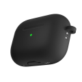Miniatyrbillede 3 af 5: Silikoneskal med karabinhage til Apple AirPods Pro 2 - Sort