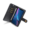 Miniatyrbillede 4 af 8: DG.MING 2-i-1 Magnet Pung iPhone XR Sort