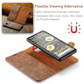 Miniatyrbild 6 av 10: DG.MING 2-in-1 Magnet Wallet Google Pixel 7a Cognac