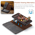 Miniatyrbild 7 av 8: DG.MING 2-in-1 Magnet Wallet Google Pixel 7 Brown