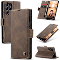 Pikkukuva 1 / 10: CaseMe Slim Lompakkokotelo Samsung Galaxy S24 Ultra Ruskea