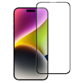Pikkukuva 1 / 4: Kattava karkaistu lasi näytönsuoja iPhone 16 Plus Musta