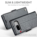 Miniatyrbillede 5 af 10: CaseMe Slim Pungetui RFID-beskyttelse Google Pixel 8 Sort